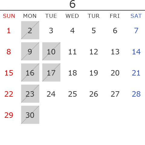 6月