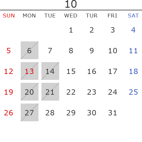 10月